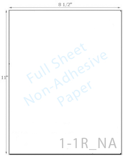 8 1/2 x 11 Non-adhesive Natural Ivory Paper<BR><B>USUALLY SHIPS SAME DAY</B>