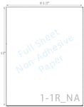 8 1/2 x 11 Non-adhesive Natural Ivory Paper<BR>...