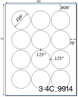 2 1/4 Diameter Round Khaki Tan Label Sheet<BR><B>USUALLY SHIPS SAME DAY</B>