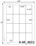 1 3/4 x 2 1/2 Rectangle  White Label Sheet<BR><B>USUALLY SHIPS SAME DAY</B>