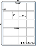 2 x 2 Square White Label Sheet<BR><B>USUALLY SH...