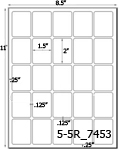 1 1/2  x 2 Rectangle Khaki Tan Label Sheet<BR><B>USUALLY SHIPS SAME DAY</B>